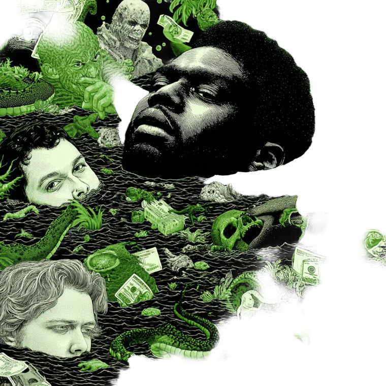 Drowning In Wealth Vinyl Car Decal Sticker – Waterproof & UV-Resistant 8"