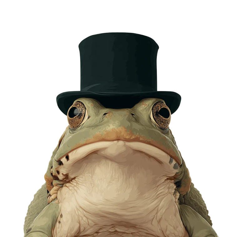 Frog Magician V3 Vinyl Car Decal Sticker – Waterproof & UV-Resistant 8"