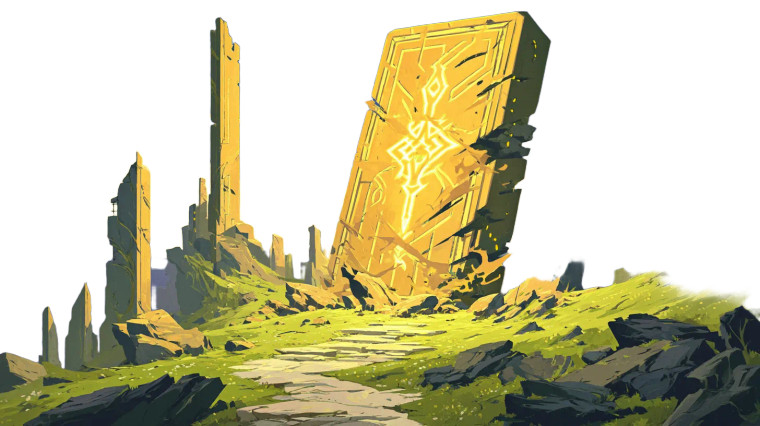 Glowing Runic Monolith Vinyl Car Decal Sticker – Waterproof & UV-Resistant 8"