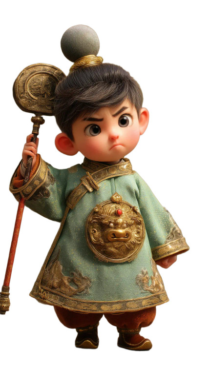 Pixar-Style Nezha Vinyl Car Decal Sticker – Waterproof & UV-Resistant 8"