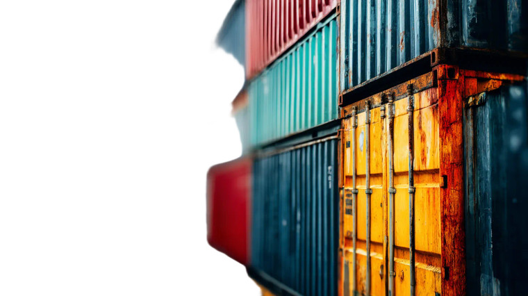 Shipping Containers Stack Vinyl Car Decal Sticker – Waterproof & UV-Resistant 8"