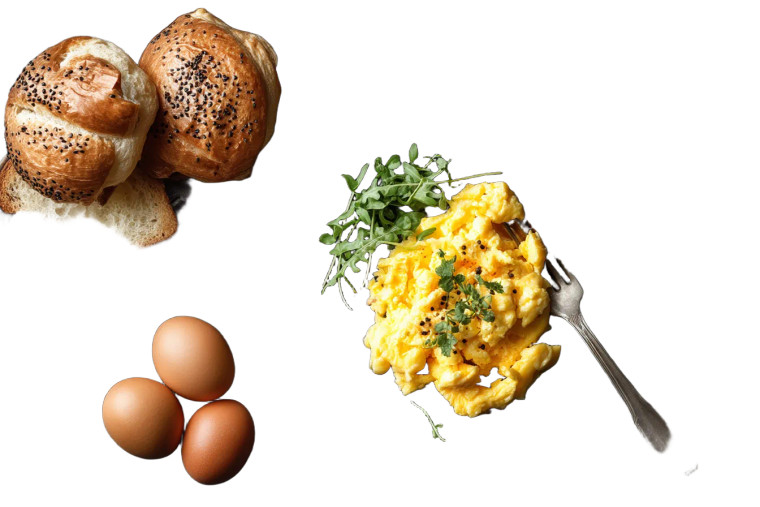 Breakfast Scrambled Eggs Vinyl Car Decal Sticker – Waterproof & UV-Resistant 8"