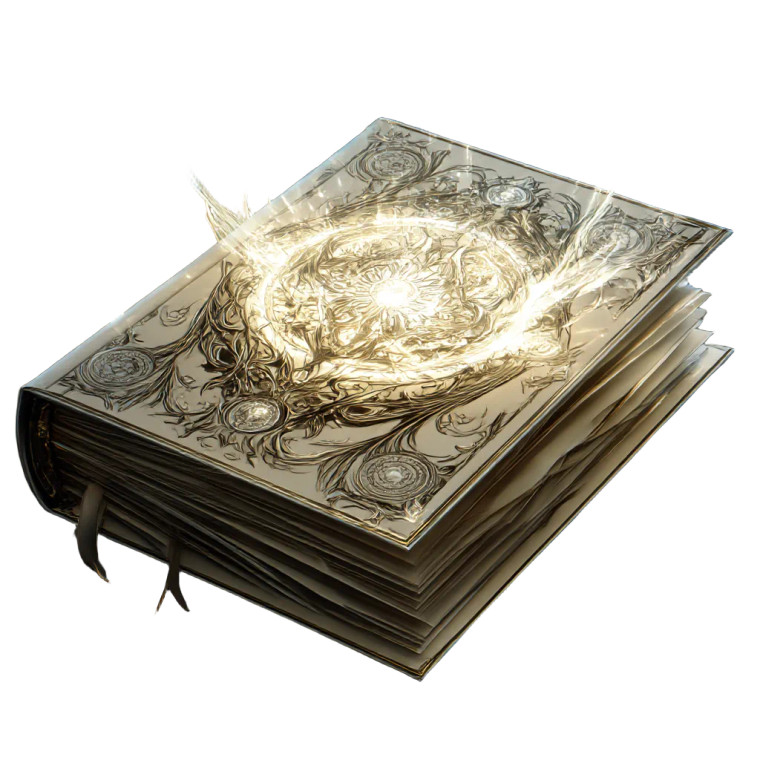 Enchanted Magic Tome Vinyl Car Decal Sticker – Waterproof & UV-Resistant 8"