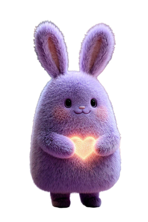 Purple Glowing Bunny Vinyl Car Decal Sticker – Waterproof & UV-Resistant 8" Purple Glowing Bunny Vinyl Car Decal Sticker – Waterproof & UV-Resistant 8"
