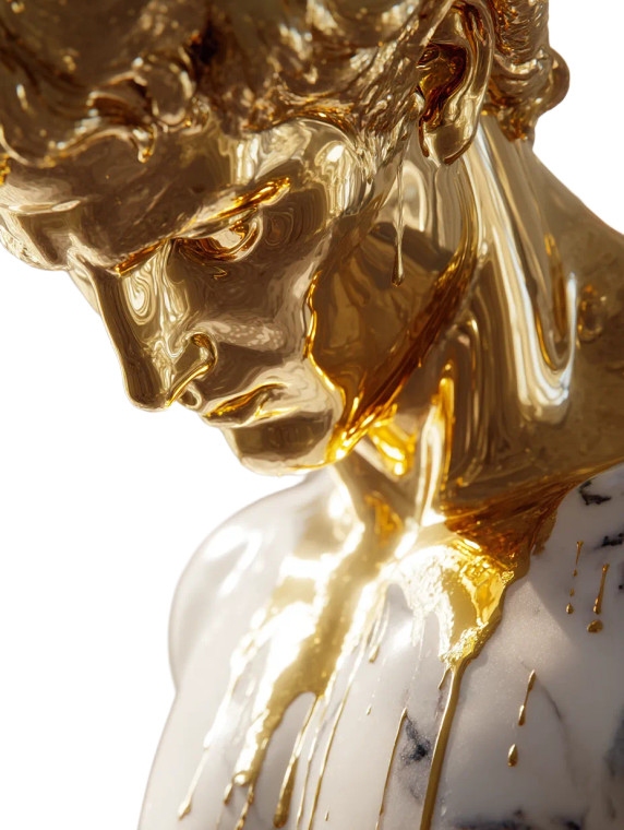 Golden David V2 Vinyl Car Decal Sticker – Waterproof & UV-Resistant 8"