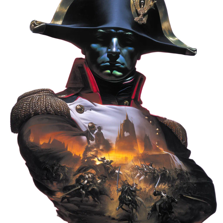 Napoleon'S Double Exposure Vinyl Car Decal Sticker – Waterproof & UV-Resistant 8"