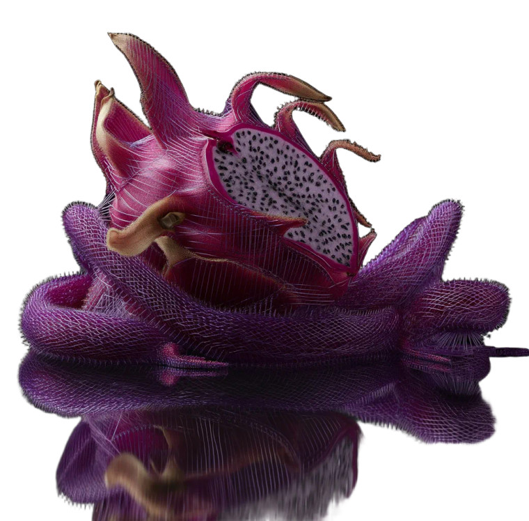 Purple Dragonfruit Dragon Vinyl Car Decal Sticker – Waterproof & UV-Resistant 8"