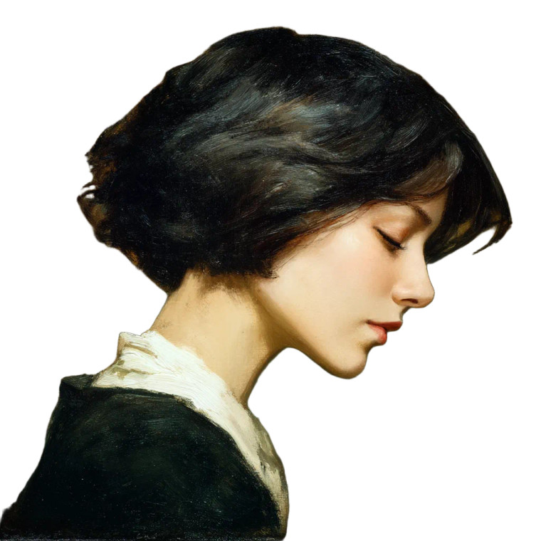 Aristocratic Girl Vinyl Car Decal Sticker – Waterproof & UV-Resistant 8"