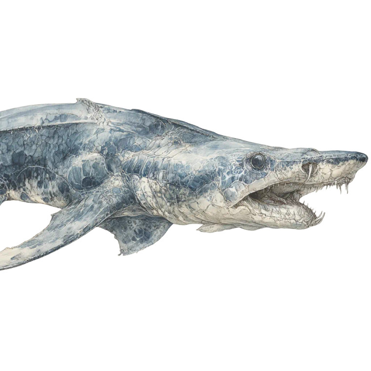 Shark-Like Creature Vinyl Car Decal Sticker – Waterproof & UV-Resistant 8"