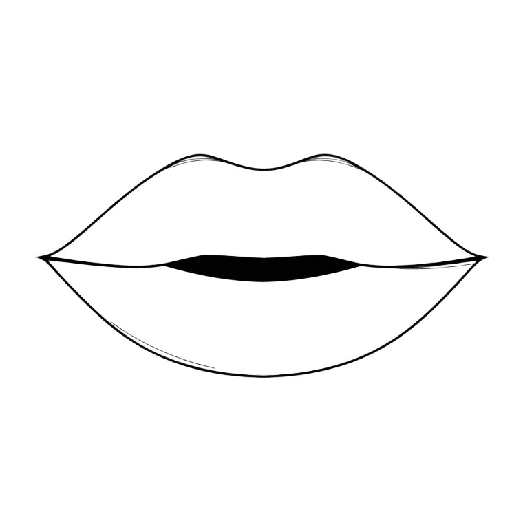 Lips Coloring Page Vinyl Car Decal Sticker – Waterproof & UV-Resistant 8" Lips Coloring Page Vinyl Car Decal Sticker – Waterproof & UV-Resistant 8"