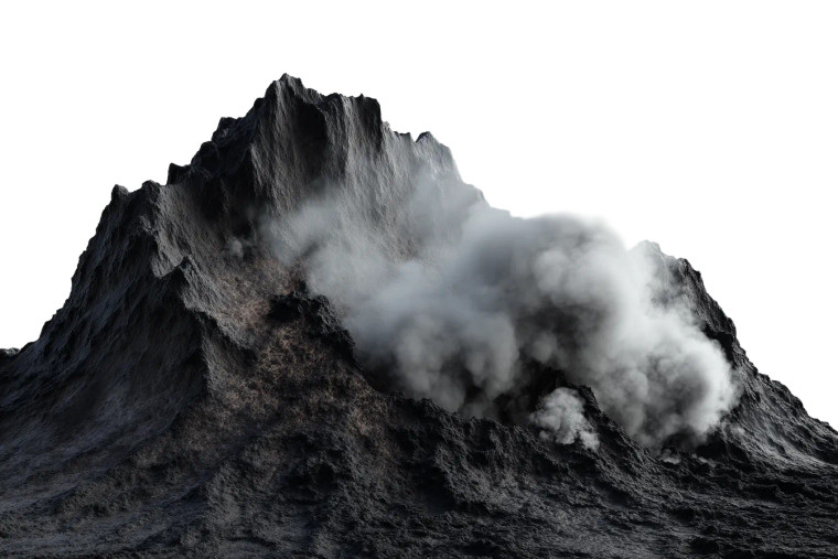 Volcanic Island Vinyl Car Decal Sticker – Waterproof & UV-Resistant 8"