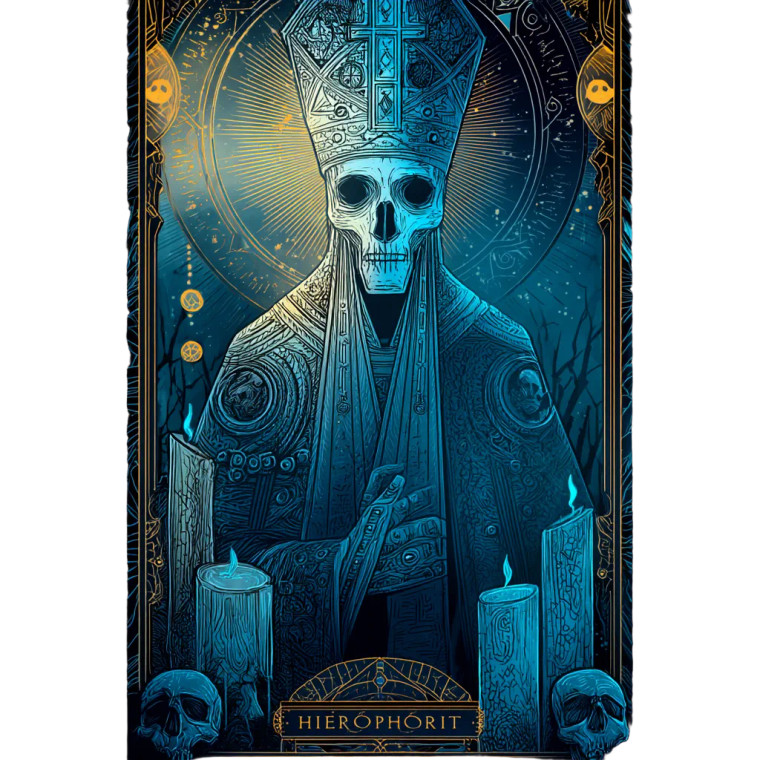 Hierophant Tarot Vinyl Car Decal Sticker – Waterproof & UV-Resistant 8"