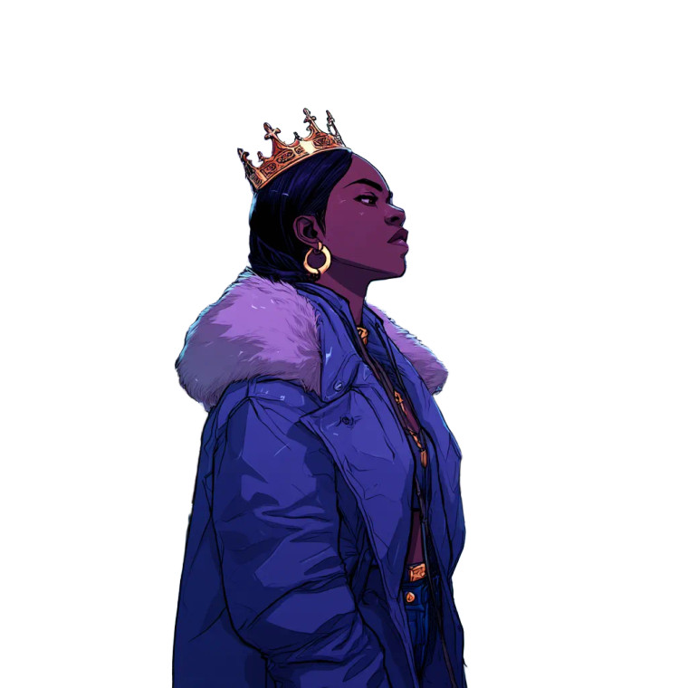 Resilient Queen Vinyl Car Decal Sticker – Waterproof & UV-Resistant 8"