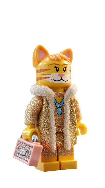 Lego Ginger Tabby Vinyl Car Decal Sticker – Waterproof & UV-Resistant 8"