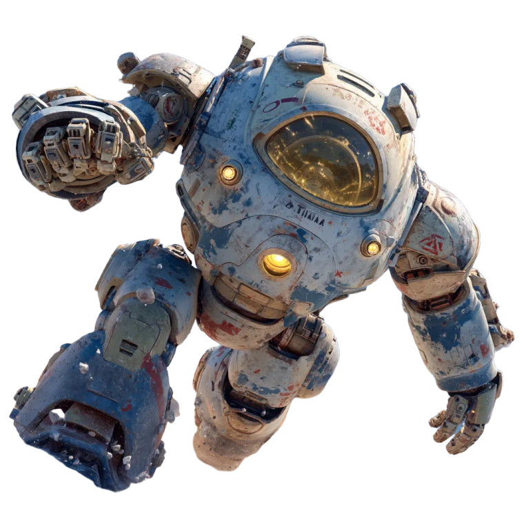 Giant Combat Mecha Vinyl Car Decal Sticker – Waterproof & UV-Resistant 8"