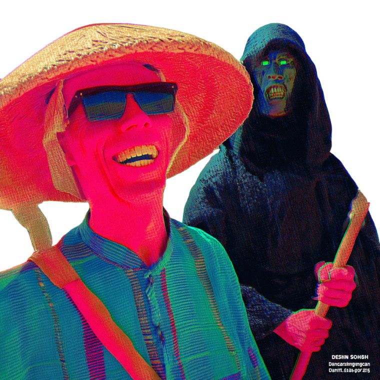 Desert Encounter Vinyl Car Decal Sticker – Waterproof & UV-Resistant 8"