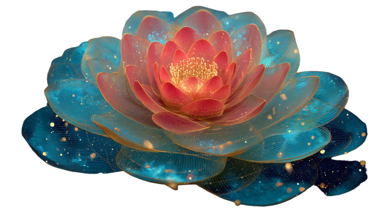 Cosmic Lotus Vinyl Car Decal Sticker – Waterproof & UV-Resistant 8"