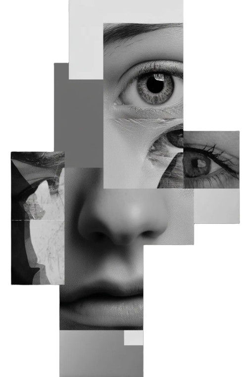 Picasso Style Face Vinyl Car Decal Sticker – Waterproof & UV-Resistant 8"