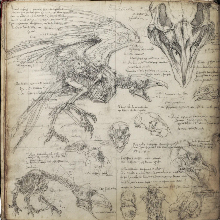 Ancient Bestiary Page Vinyl Car Decal Sticker – Waterproof & UV-Resistant 8"