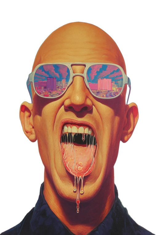 Surreal Bald Portrait V2 Vinyl Car Decal Sticker – Waterproof & UV-Resistant 8"