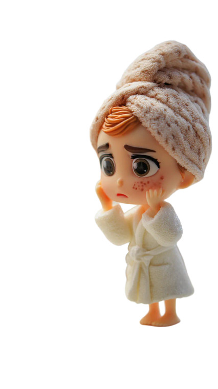 Worried Figurine Vinyl Car Decal Sticker – Waterproof & UV-Resistant 8"