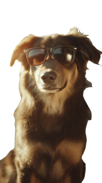 Stylish Dog Portrait V2 Vinyl Car Decal Sticker – Waterproof & UV-Resistant 8"