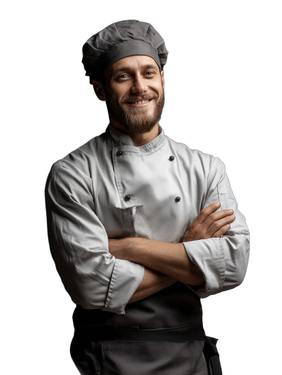 Young Chef Smiling Vinyl Car Decal Sticker – Waterproof & UV-Resistant 8"