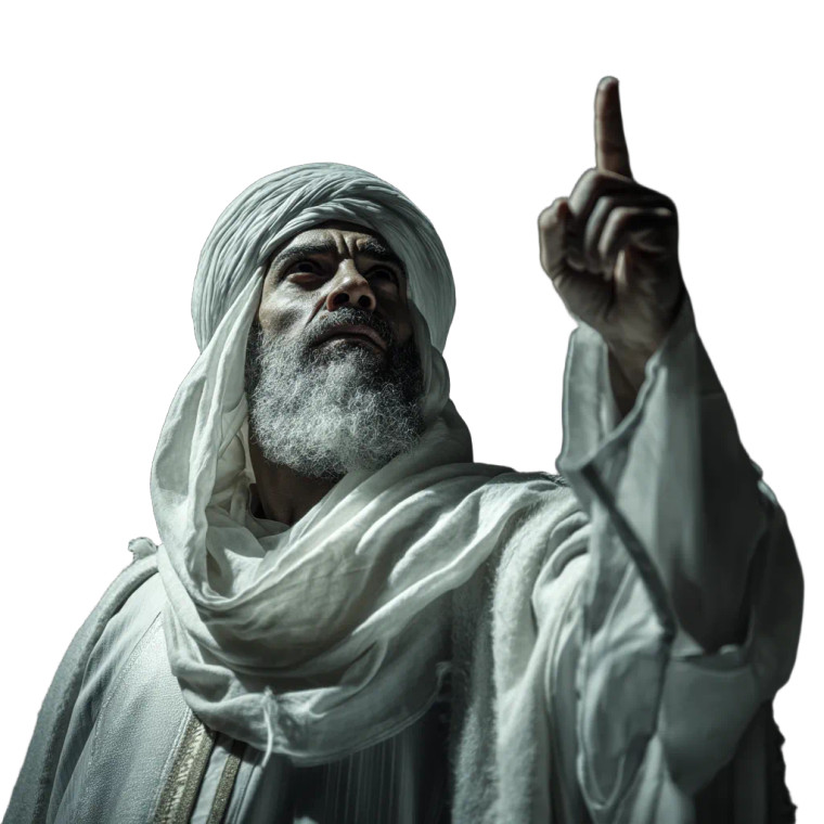 Spiritual Leader Gesture Vinyl Car Decal Sticker – Waterproof & UV-Resistant 8"