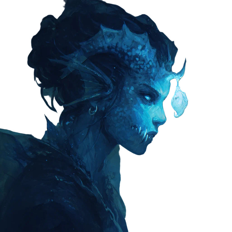 Blue Tiefling Anglerfish Vinyl Car Decal Sticker – Waterproof & UV-Resistant 8" Blue Tiefling Anglerfish Vinyl Car Decal Sticker – Waterproof & UV-Resistant 8"