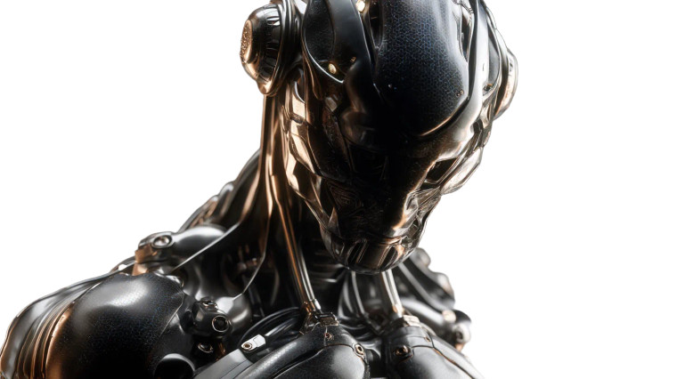 Gothic Cybernetic Mecha Vinyl Car Decal Sticker – Waterproof & UV-Resistant 8"