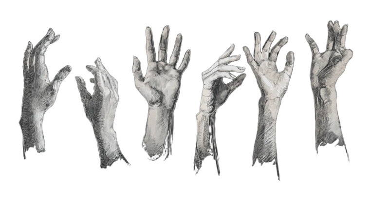 Realistic Female Hands Vinyl Car Decal Sticker – Waterproof & UV-Resistant 8"