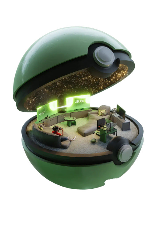 Futuristic Xbox Lounge Vinyl Car Decal Sticker – Waterproof & UV-Resistant 