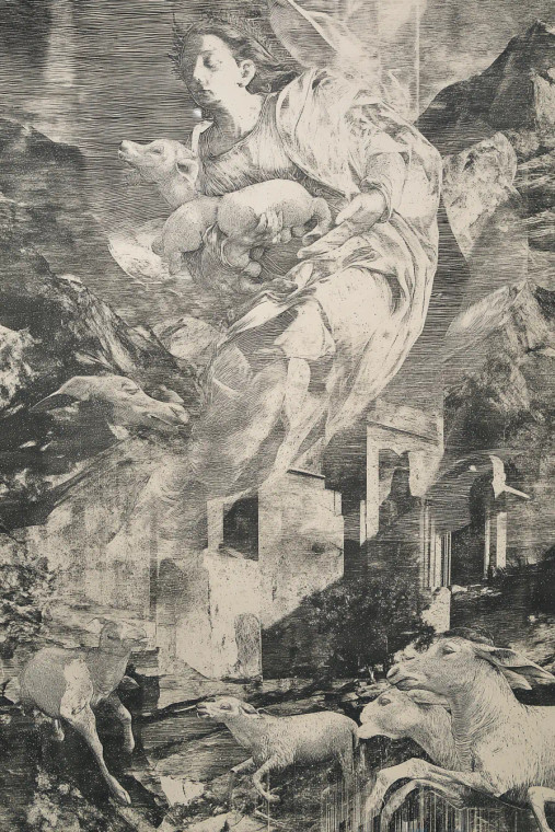 Translucent Mary Vinyl Car Decal Sticker – Waterproof & UV-Resistant 8"