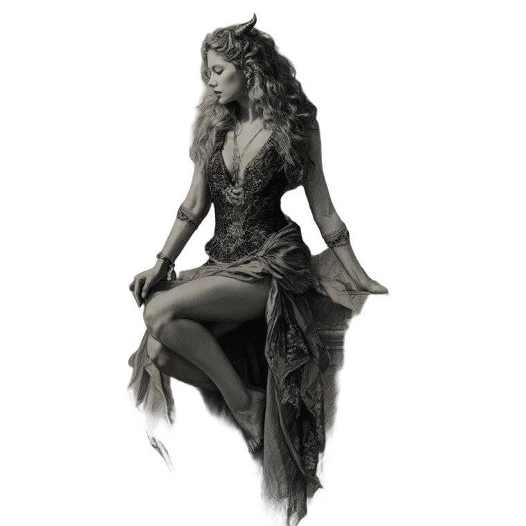 Lilith Drawing Vinyl Car Decal Sticker – Waterproof & UV-Resistant 8"