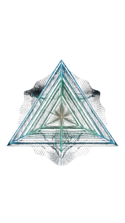 Abstract Geometric Triangle Vinyl Car Decal Sticker – Waterproof & UV-Resistant 8"