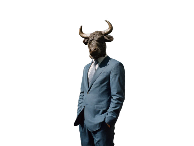 Taurus Businessman Vinyl Car Decal Sticker – Waterproof & UV-Resistant 8"