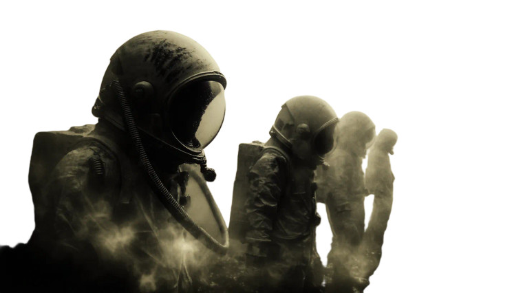 Cosmic Horror Astronauts Vinyl Car Decal Sticker – Waterproof & UV-Resistant 8"