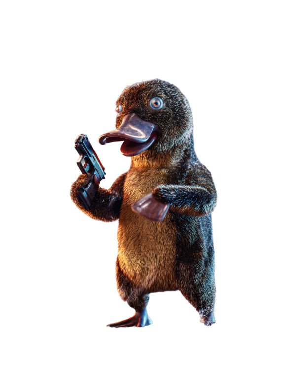 Furious Platypus Defender Vinyl Car Decal Sticker – Waterproof & UV-Resistant 8"