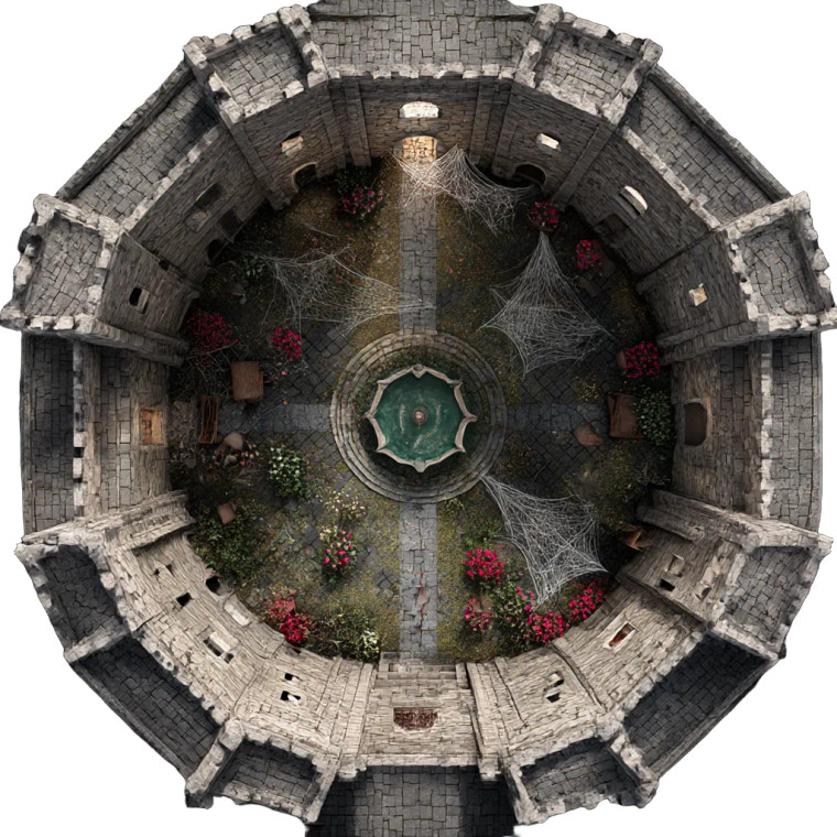 Gothic Stone Castle Vinyl Car Decal Sticker – Waterproof & UV-Resistant 8"