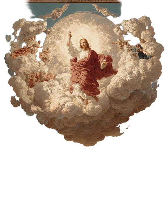 Heavenly Jesus Soaring Vinyl Car Decal Sticker – Waterproof & UV-Resistant 8"