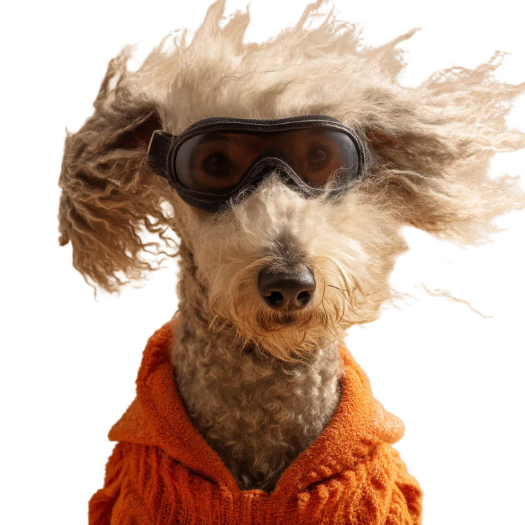 Windblown Bedlington Terrier Vinyl Car Decal Sticker – Waterproof & UV-Resistant 8"