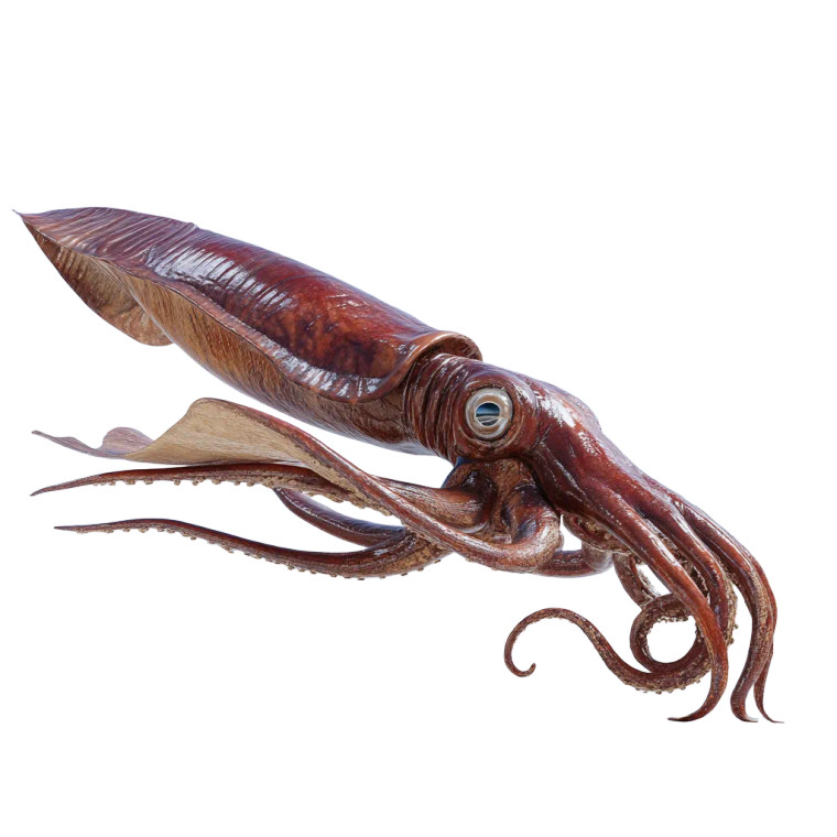 Giant Squid Vinyl Car Decal Sticker – Waterproof & UV-Resistant 8"