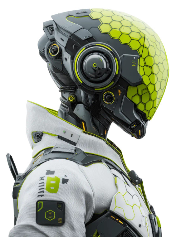 Cyberpunk Robot V5 Vinyl Car Decal Sticker – Waterproof & UV-Resistant 8"