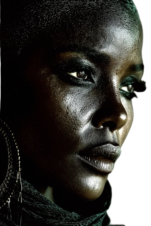 Regal African Portrait Vinyl Car Decal Sticker – Waterproof & UV-Resistant 8"