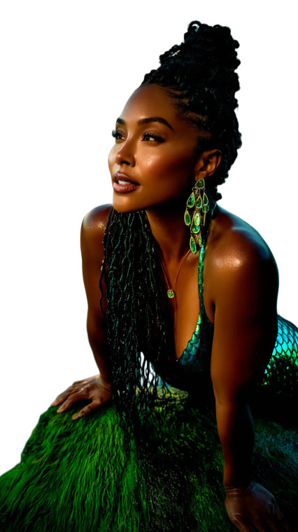 Fantasy Mermaid Serenity Vinyl Car Decal Sticker – Waterproof & UV-Resistant 8"