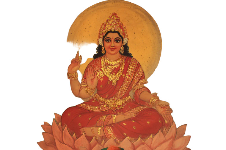 Indian Goddess Painting Vinyl Car Decal Sticker – Waterproof & UV-Resistant 8"