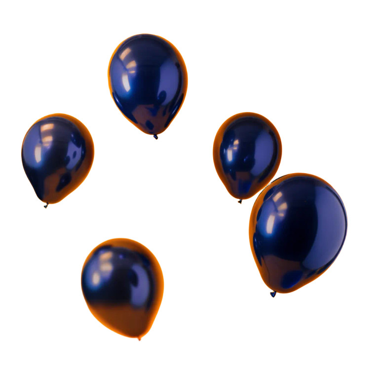 Navy Helium Balloons Vinyl Car Decal Sticker – Waterproof & UV-Resistant 8"