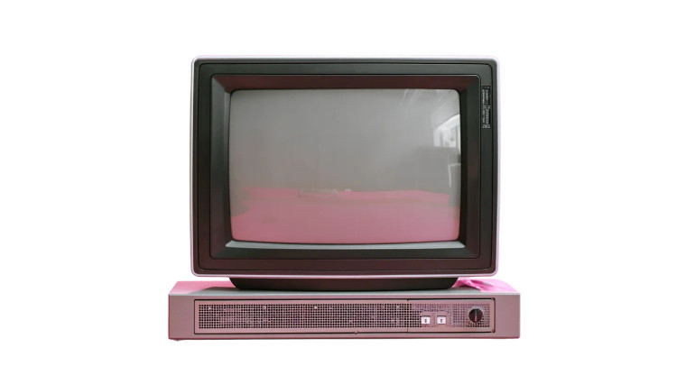 Vintage Crt Monitor Vinyl Car Decal Sticker – Waterproof & UV-Resistant 8"