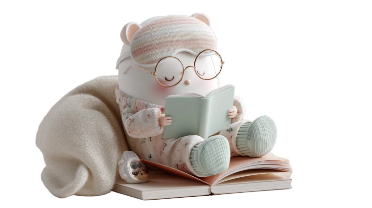 Cozy Egg Reading Vinyl Car Decal Sticker – Waterproof & UV-Resistant 8"