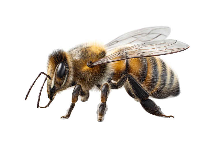 Classic Bee Vinyl Car Decal Sticker – Waterproof & UV-Resistant 8"